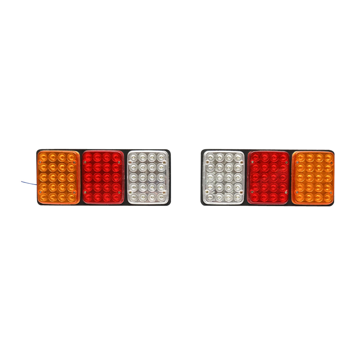LED rear stop lights with 3 functions 12V - 24V. 330x140mm. Breckner Germany